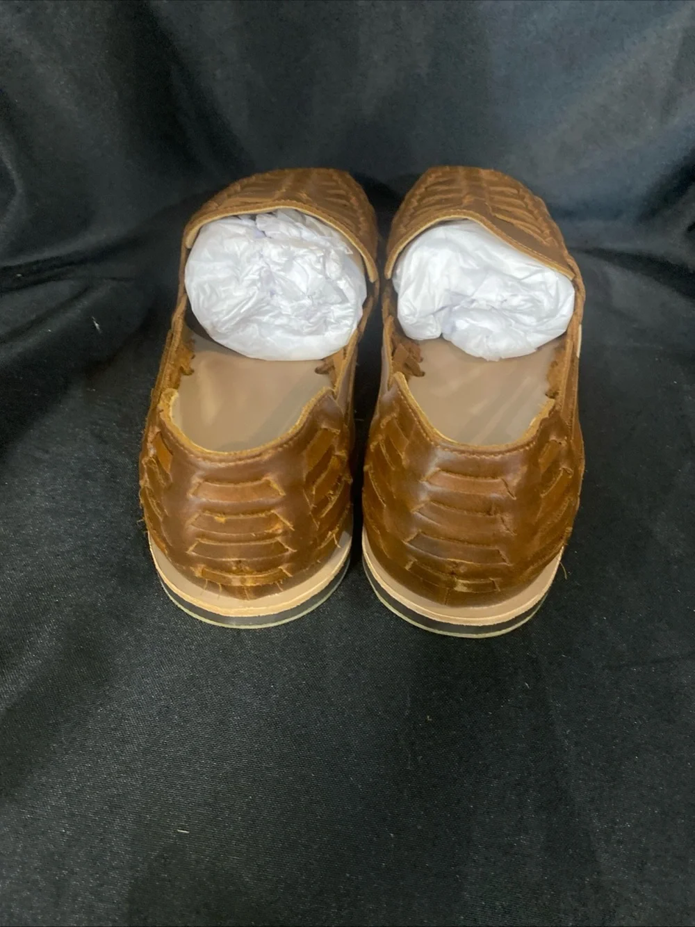 Nisolo Brown Woven Huarache Flats
